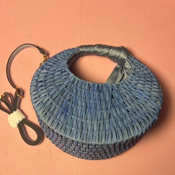Scoop NYC Handbags - Scoop NYC Blue Woven Shoulder Bag